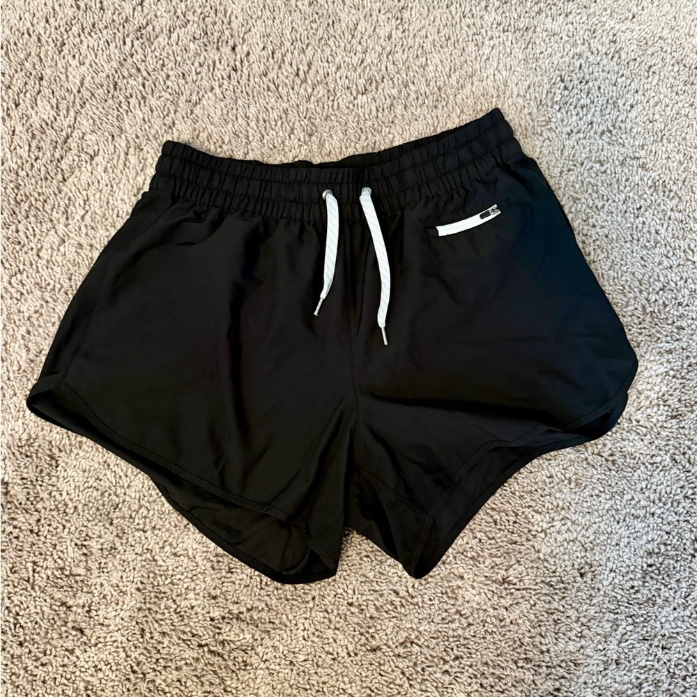 Vuori Women’s Black Drawstring Athletic Shorts